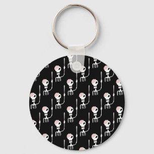 Halloween skeleton with a sword  keychain