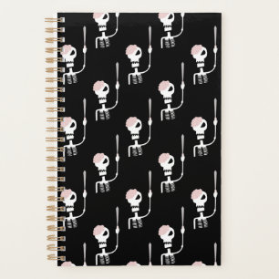 Halloween skeleton with a sword  planner