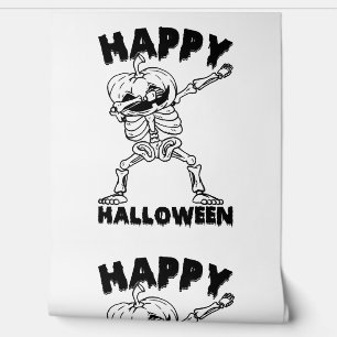 Halloween Skeleton with Pumpkin - Happy Halloween Wallpaper