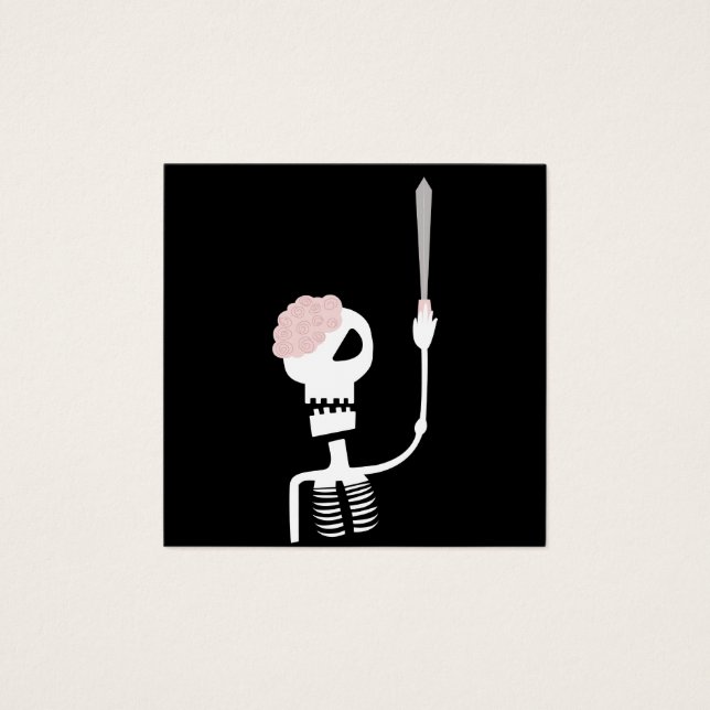 Halloween Skeleton with Sword (Front)