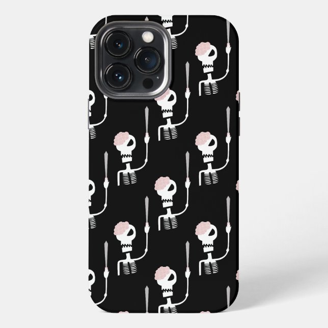 Halloween Skeleton with Sword iPhone Case (Back)