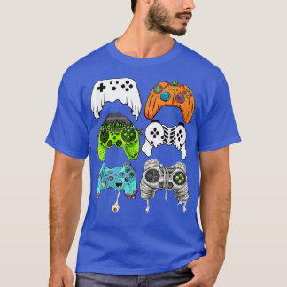 Halloween Skeleton Zombie Gaming Controllers Mommy T-Shirt