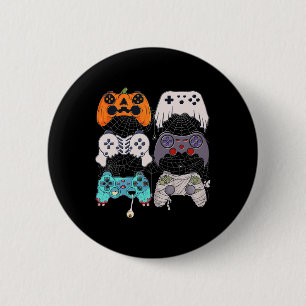 Halloween Skeleton Zombie Gaming Controllers Mummy 2 Inch Round Button
