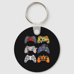 Halloween Skeleton Zombie Gaming Controllers Mummy Keychain