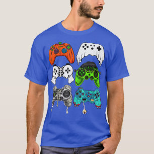Halloween Skeleton Zombie Gaming Controllers Mummy T-Shirt