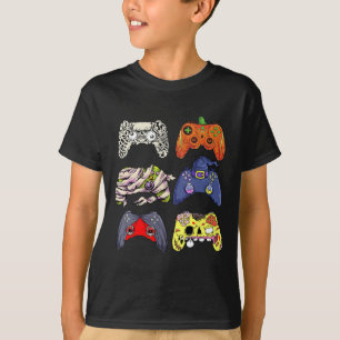 Halloween Skeleton Zombie Witch Controller Mummy B T-Shirt