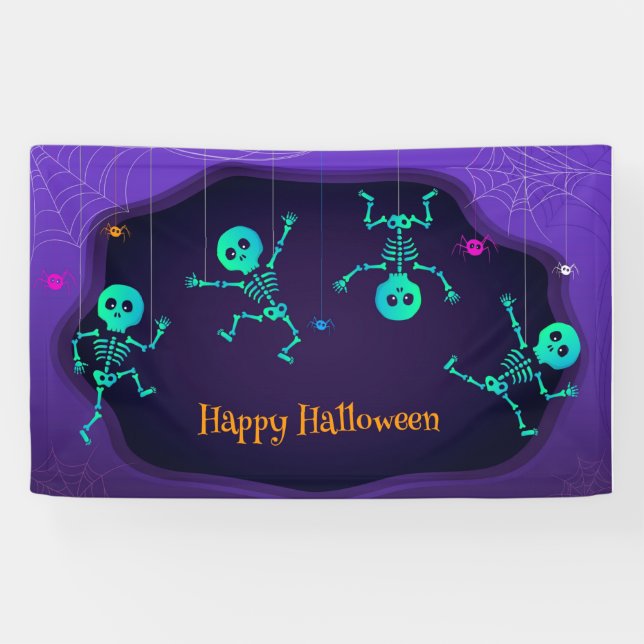 Halloween Skeletons Banner (Horizontal)