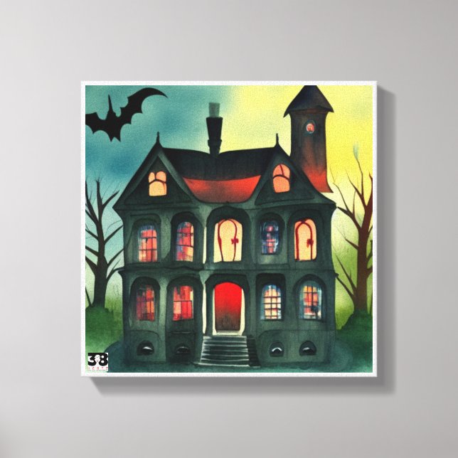 Halloween Skeletons Canvas Print (Front)