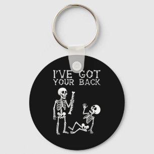 Halloween Skeletons Ive Got Your Back Costume Men  Keychain