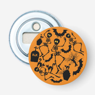 Halloween Skeletons Macabre Dance Bottle Opener