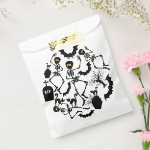 Halloween Skeletons Macabre Dance Favour Bag