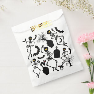 Halloween Skeletons Macabre Dance Favour Bag