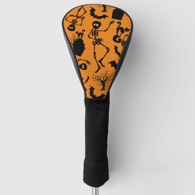 Halloween Skeletons Macabre Dance Golf Head Cover (Front)