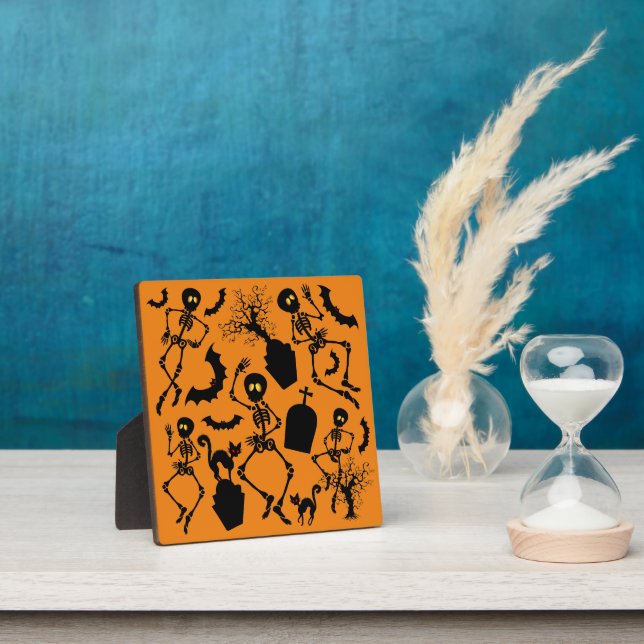Halloween Skeletons Macabre Dance Plaque (Insitu)