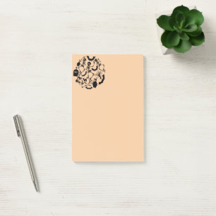 Halloween Skeletons Macabre Dance Post-it Notes