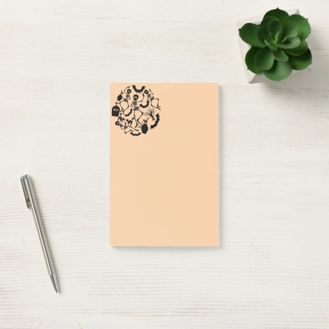 Halloween Skeletons Macabre Dance Post-it Notes (Office)