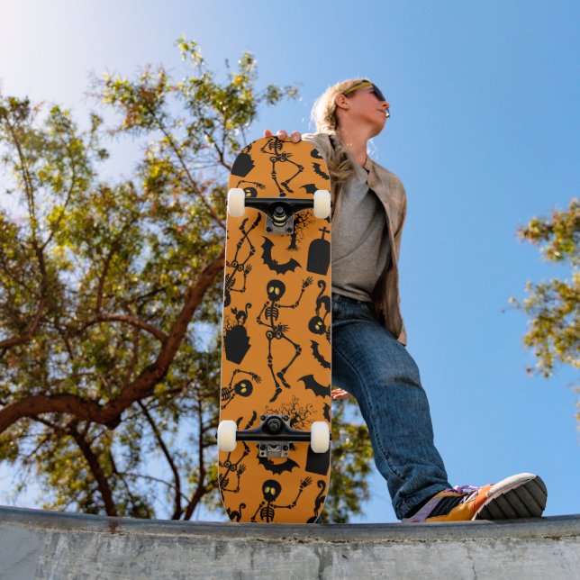 Halloween Skeletons Macabre Dance Skateboard (Outdoor 1)