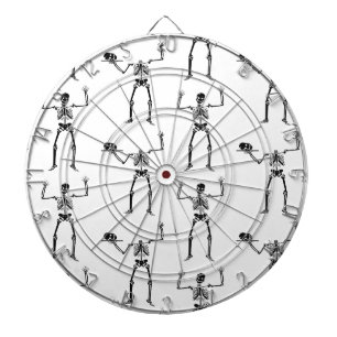 Halloween Skeletons, Trick Or Treat, Boo Dartboard