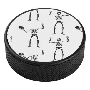 Halloween Skeletons, Trick Or Treat, Boo Hockey Puck
