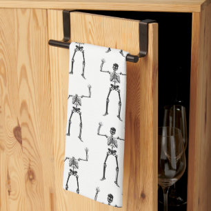 Halloween Skeletons, Trick Or Treat, Boo Kitchen Towel