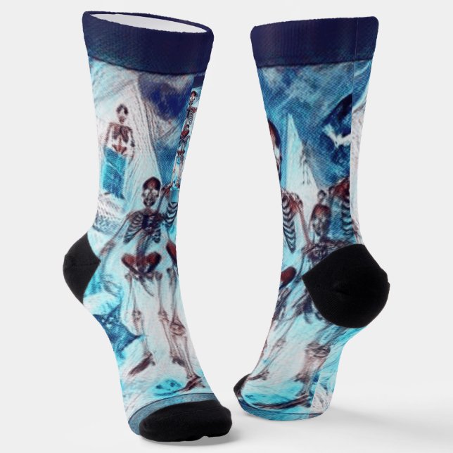 HALLOWEEN SKELTON SOCKS (Angled)