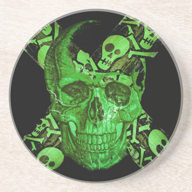 Halloween Skull #2 Coaster (Front)