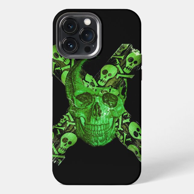 Halloween Skull #3 iPhone Case (Back)
