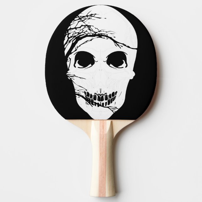 Halloween Skull #3 Ping Pong Paddle (Front)