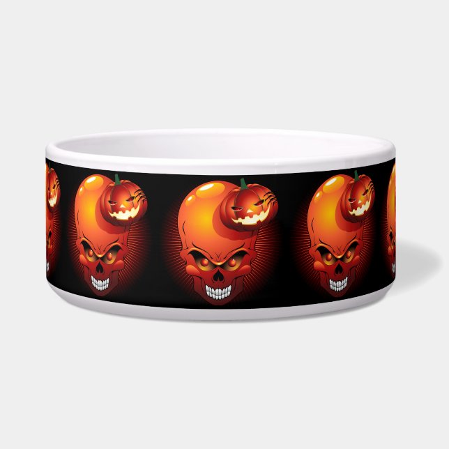 Halloween Skull and Pumpkin   (Front)