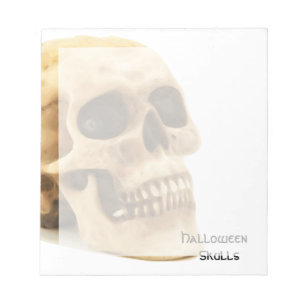 Halloween Skull Bone Notepad