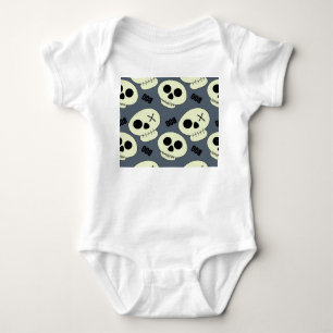 Halloween Skull, Boo Childish Design. Baby Bodysuit
