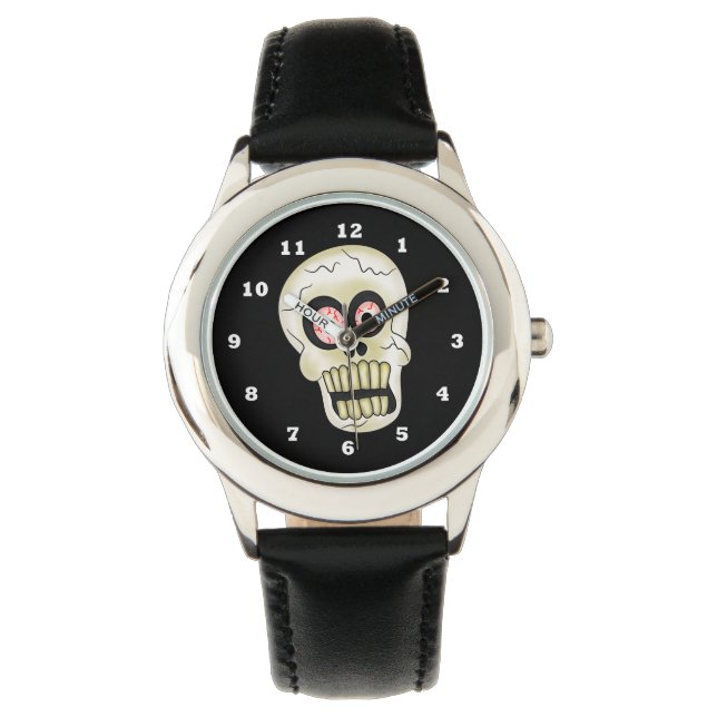 Halloween Skull cartoon kids watch (Front)