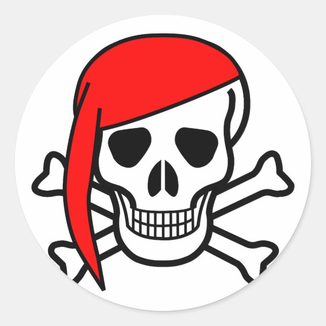 Halloween Skull Classic Round Sticker (Front)