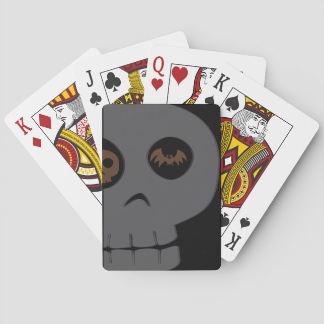 Halloween Skull Custom Playing Cards (Back)