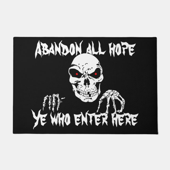 Halloween Skull Doormat (Front)