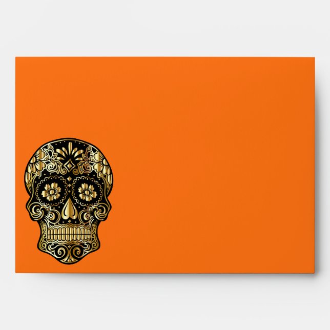 Halloween Skull Envelope (Front)