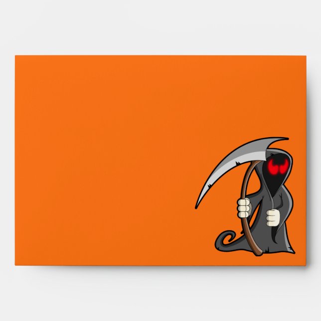 Halloween Skull Envelope (Front)