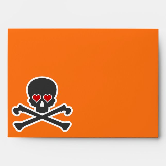 Halloween Skull Envelope (Front)