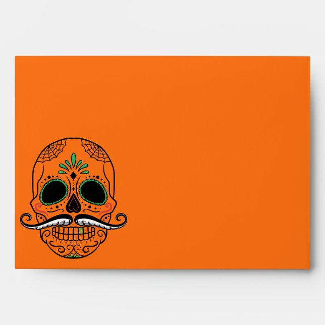Halloween Skull Envelope (Front)