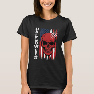 Halloween Skull Flag Vector Design_1 T-Shirt