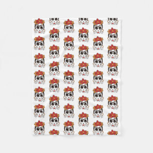 Halloween Skull Fleece Blanket