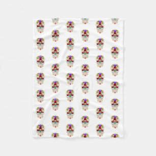 Halloween Skull Fleece Blanket