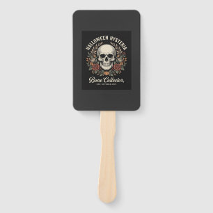 Halloween Skull Floral Bone Collector Design_1 Hand Fan