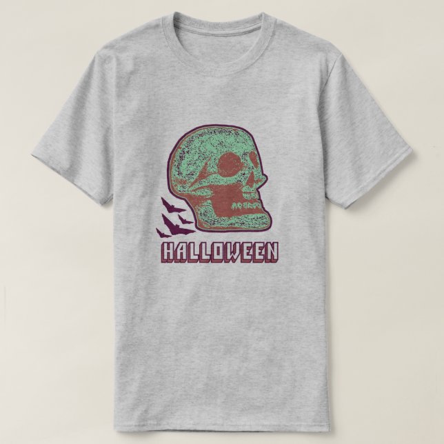 HALLOWEEN SKULL G T-Shirt (Design Front)