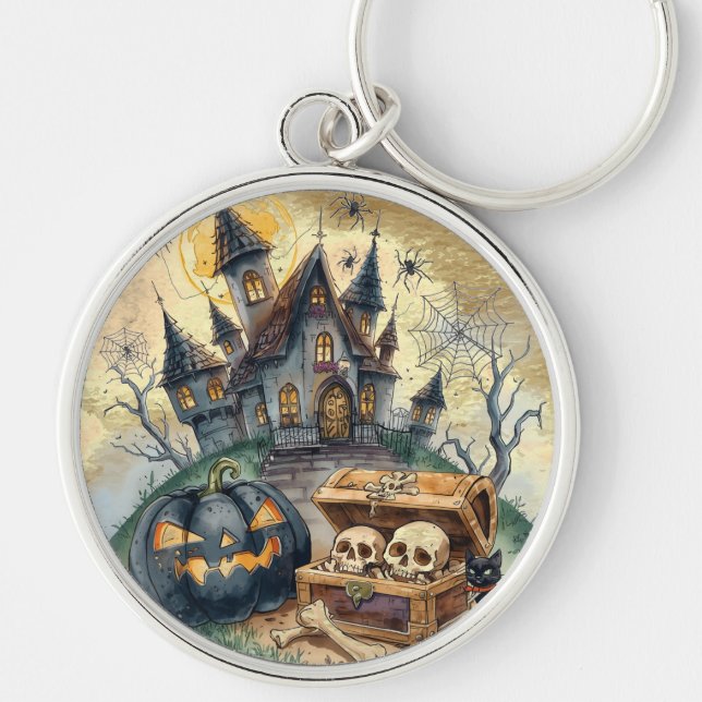 Halloween , Skull Guardian  Keychain (Front)