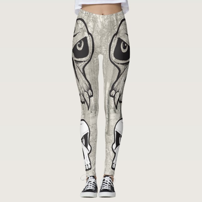 Halloween skull Leggins Leggings (Front)