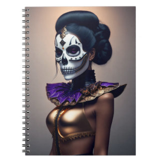 Halloween Skull Mask Notebook