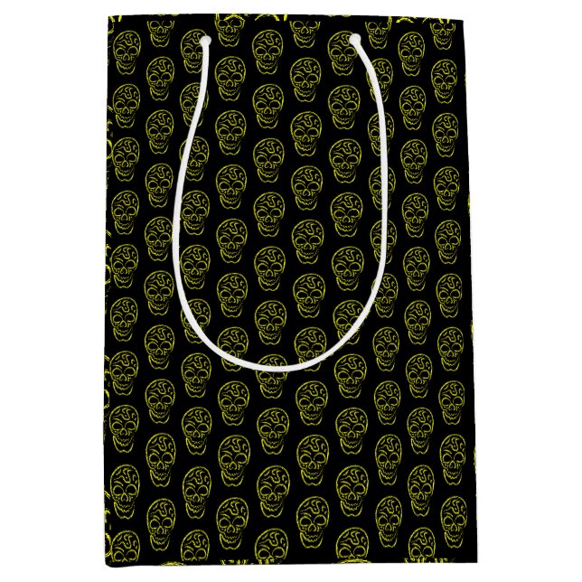 Halloween skull  medium gift bag (Front)