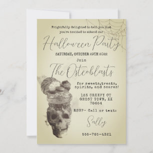 Halloween Skull Party Invitation