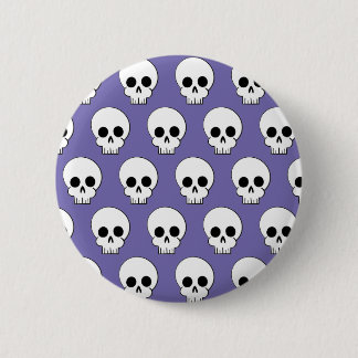 Halloween Skull Pattern 2 Inch Round Button